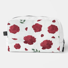 Neceser Red Roses Floral Print Cut Sew Bag