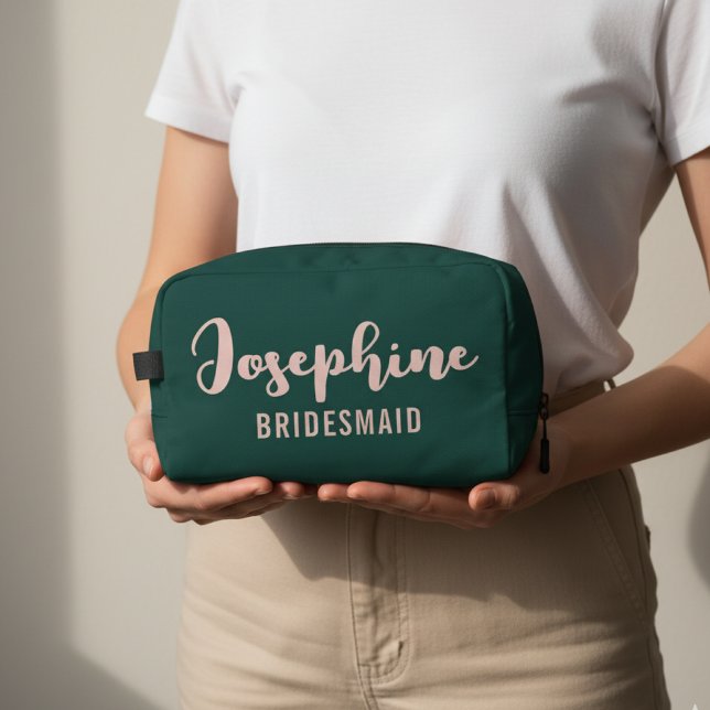 Neceser Regalo Cosmético Personalizado para Fiesta de Desp (Custom Name Makeup Bag – Bridesmaid Gift Idea for Wedding Day, Bridal Shower & Bachelorette Events)