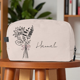 Neceser Regalo personalizado para dama de honor lazo flora