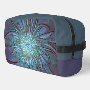 Neceser Resumen moderno Arte fractal de flor azul de moda