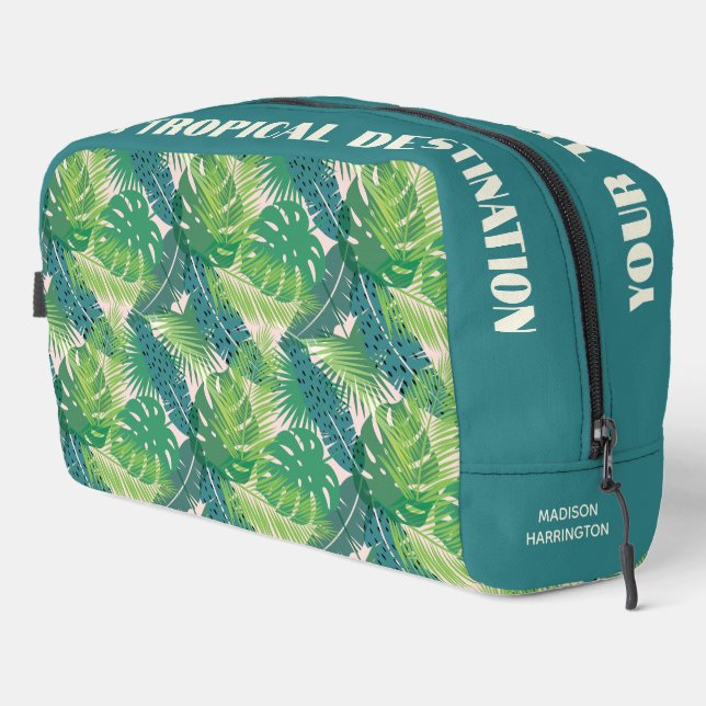 Neceser Resumen Nombre personalizado y texto del patrón de (Esquina derecha)