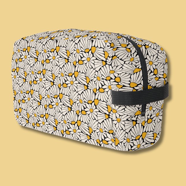 Neceser Retro floral botanical block print (Retro floral botanical block print toiletry bag)
