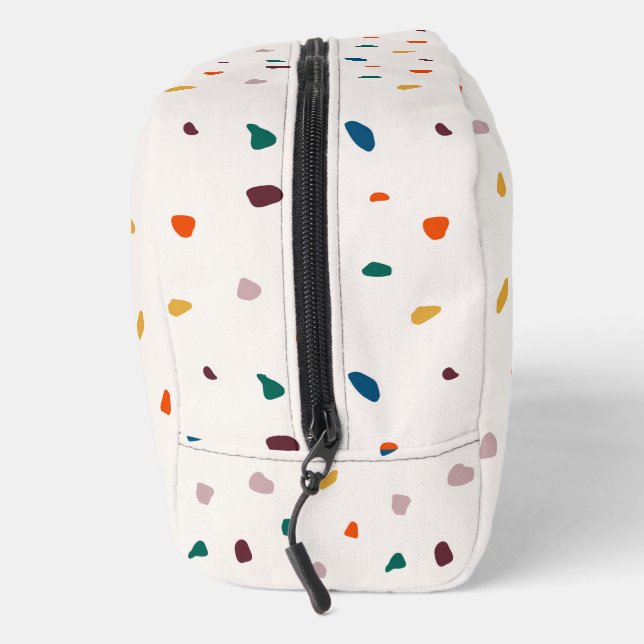 Neceser Retro Fun Terrazzo Print Travel Dopp Kit (Derecha)