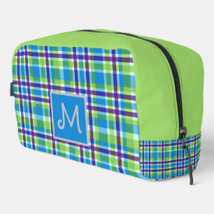 Neceser Retro Plantado en azul y cal - añadir monograma