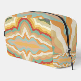 Neceser Retro Pop Art Abstract Geometric Wavy Pattern