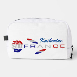 Neceser Rosa de bandera francesa personalizado