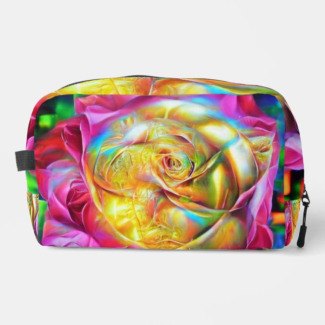 Neceser Rosa psicodélico arcoiris (Anverso)