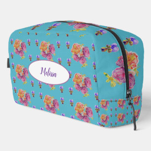 Neceser Rosa Rosa Shabby Floral Floral Nombre de Niñas