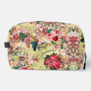 Neceser Rosas chic vintage y jarrón amarillo