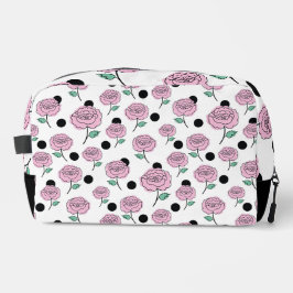 Neceser Rosas y puntos de polka.