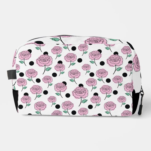 Neceser Rosas y puntos de polka. (Anverso)
