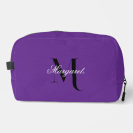 Neceser Royal Purple Monogram Dopp Kit With Custom Name