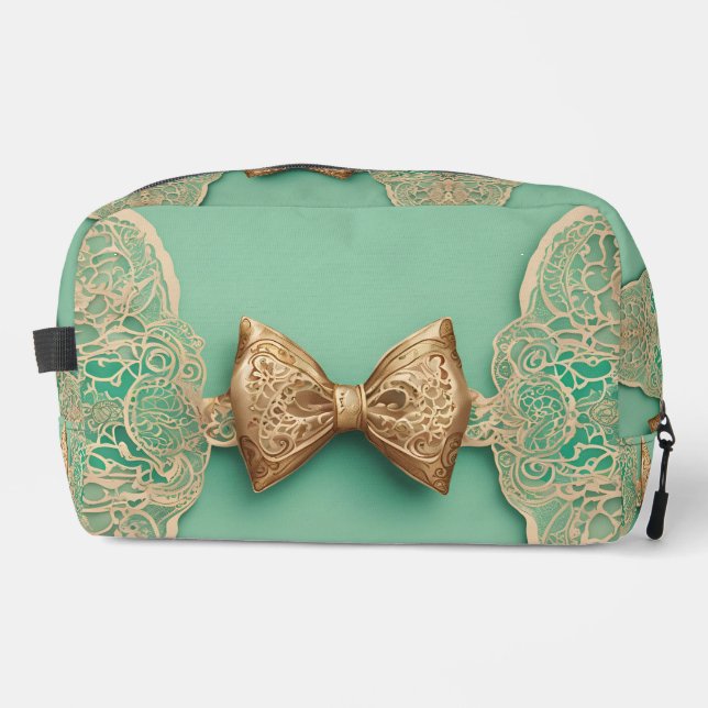 Neceser Sage Greenery Bow Tie Arte AI (Anverso)