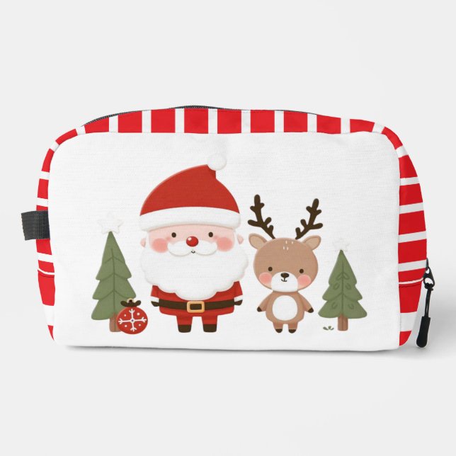 Neceser Santa y reno Navidades (Anverso)