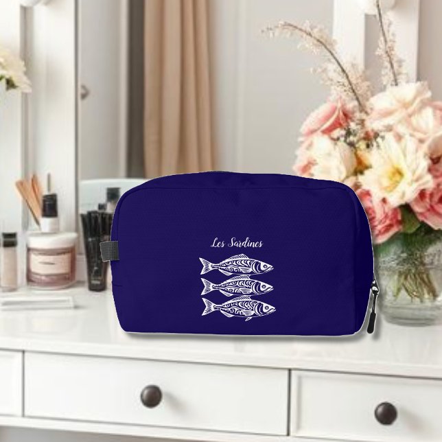 Neceser Sardinas-Azul Hawaiano (Les Sardines Hawaiian Fisherman Trend Beach Summer Toiletry Bag Dark Blue)
