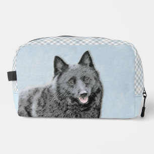 Neceser Schipperke Pintura Negro Cute Original Perro Arte