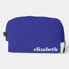 Neceser Simple Blue and White with Name