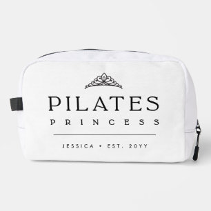 Neceser Simple Princesa de Pilates Femenina en Blanco y Ne