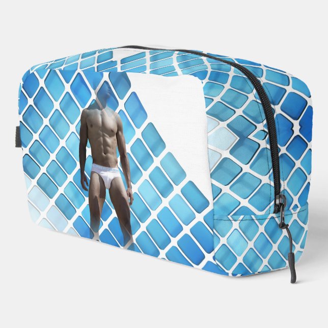 Neceser SlipperyJoe hombre muscular seis empates abs macho (Esquina derecha)