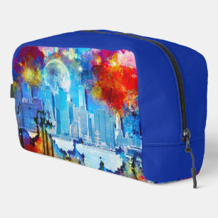 Neceser SlipperyJoe NYC grafiti luna rodeada de remolinos 