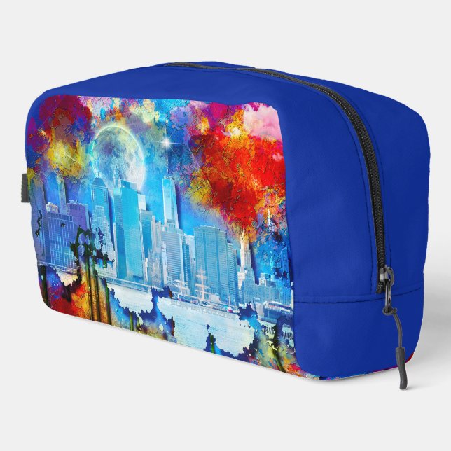 Neceser SlipperyJoe NYC luna de grafiti rodeada de agitaci (Esquina derecha)