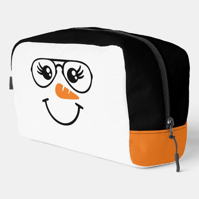 Neceser Snowman Face Eyeglasses Carrot Nose (Esquina derecha)