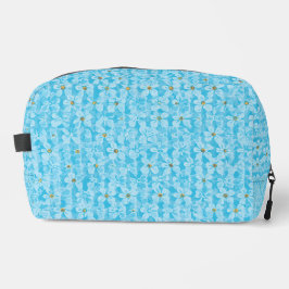 Neceser Soft Sky Blue & White Watercolor Ditsy Floral Patt