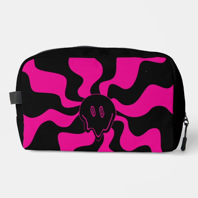 Neceser Sonríe Funde - Magenta y Negro (Anverso)