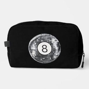 Neceser Sparkly Silver y Black Disco 8 Ball Girly Trendy