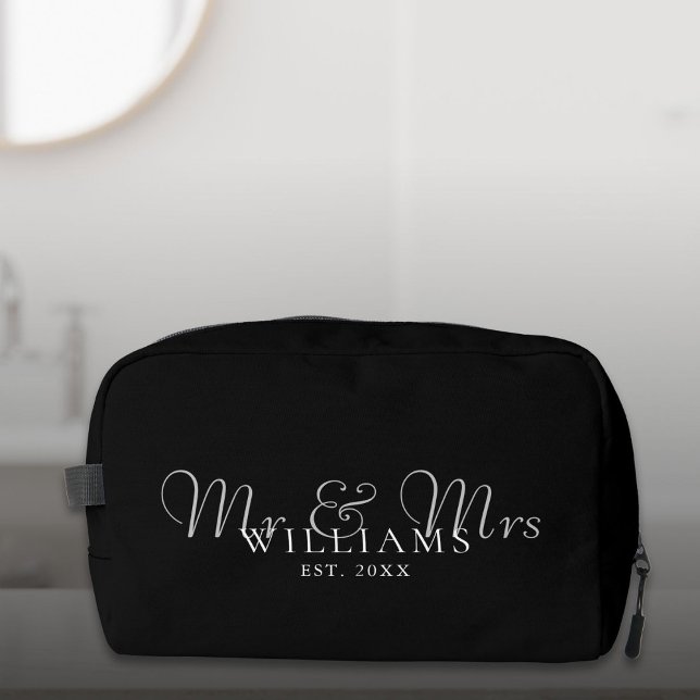 Neceser Sr. y Sra. Boda Establecida (Mr And Mrs Established Wedding Dopp Kit)