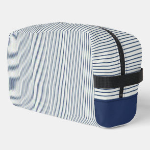 Neceser Stripes Modern Indigo Minimalist Elegance