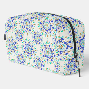 Neceser Summer Blue Gold Heart Mandala