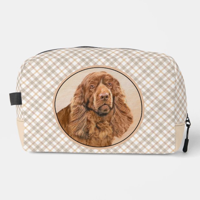 Neceser Sussex Spaniel Pintura Cuta Original Mascota Perro (Anverso)