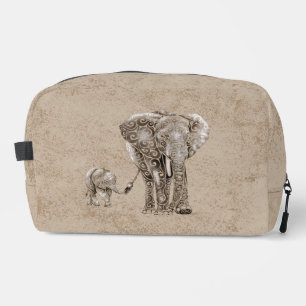Neceser Swirly Elephant Family