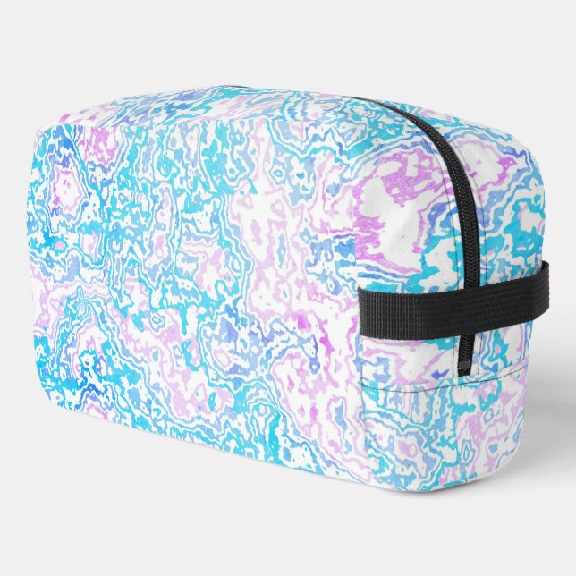 Neceser Swirly Trippy Groovy Hippie Boho Funky Marble (Esquina izquierda)