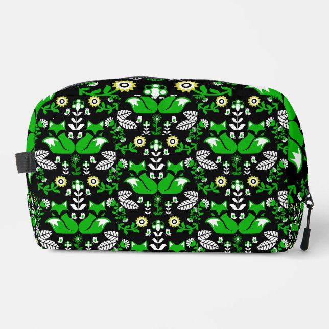 Neceser Tablero de arte folclórico nórdico de Fox (Anverso)