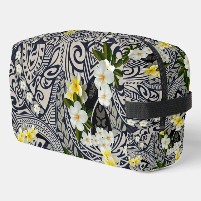 Neceser Tapa y Plumeria tradicionales de Hawaii (Esquina izquierda)