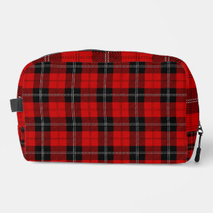 Neceser Tartan Rojo y Negro Escocés