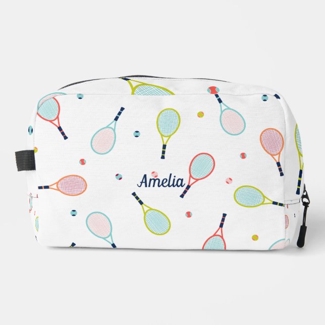 Neceser Tenis Nombre personalizado Personalizado azul verd (Anverso)