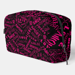 Neceser Texto de amor colores personalizados multilingüe