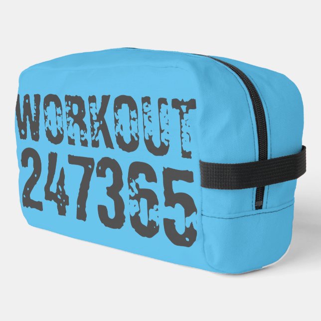 Neceser Texto desgastado y raspado Workout 247365 azul (Esquina izquierda)
