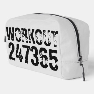 Neceser Texto desgastado y raspado Workout 247365 negro