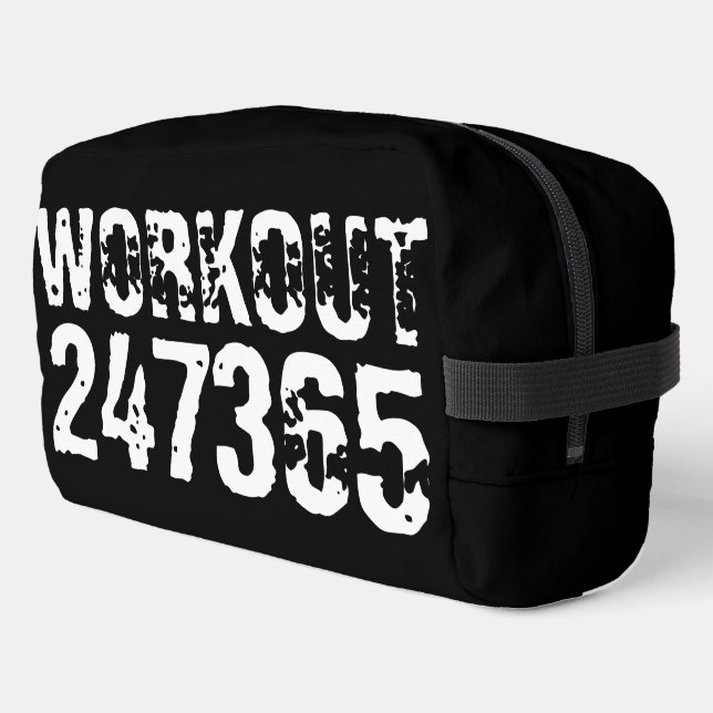 Neceser Texto grabado y desgastado Workout 247365 white (Esquina izquierda)