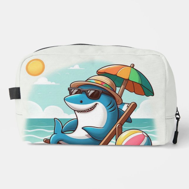 Neceser Tiburón personalizado en la playa (Anverso)