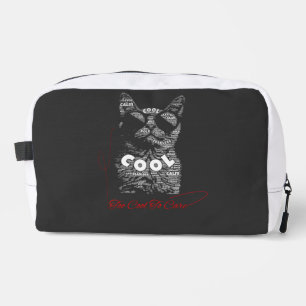 Neceser Tipografía de gato demasiado cool para preocuparse