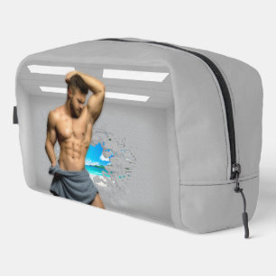 Neceser Toalla de hombre de SlipperyJoe rota pared de ladr