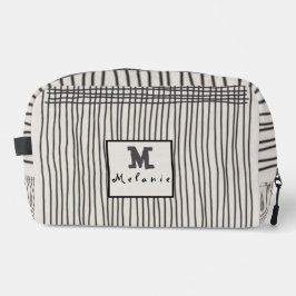 Neceser Trendy modern art lines Abstract minimal Monogram