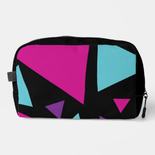 Neceser Triángulos en Rosa, Morado, Azul y Negro