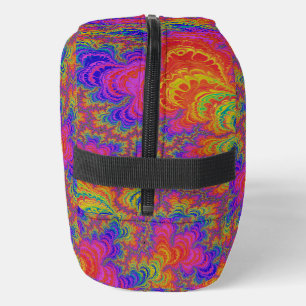 Neceser Trippy Funky Bold Vibrante Rainbow Abstrtal