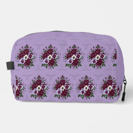 Neceser Trousse de Toilette Motif Floral Violettes